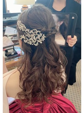 ロンド フィーユ(Lond fille) オリーブグレー/韓国風巻き/レイヤーカット/マロンベージュ□