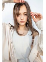 オースティン 流山おおたかの森(AUSTIN)&nbsp;大人かわいい前髪セシルカットココアブラウンフリンジウェーブ