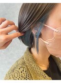 【obje't ciel】インナーカラー×ブルー【暮石 唯】