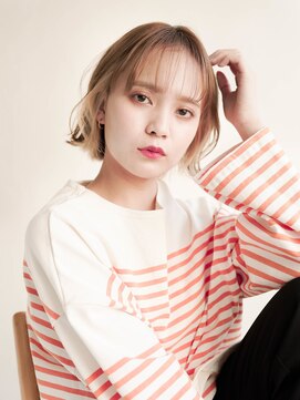 ジュール 大分(Joule) セクションカラー/ペールベージュ/透明感ボブ[大分駅]