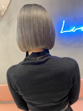 ロンドポレール 北千住(Lond polaire) 【伊勢】美髪ボブ/切りっぱなし/オリーブグレージュ