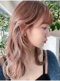 トレンドのもみれ毛&サイドバングのモテレイヤーカット