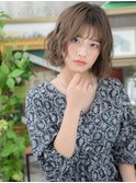 くびれボブ春パーマ前下がり小顔前髪カールh2浦和20代30代40代!