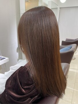 エアー 銀座タワー(AIR) プレミアムケアカラー/髪質改善/美髪/ツヤ髪スタイル　【榛葉】