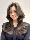 韓国風レイヤーカット顔まわりくびれオルチャン堀江