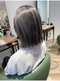 ハイライト_切りっぱなしボブ_