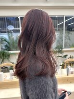 パークレーン アイス イヴェン(park lane ICI yeven)&nbsp;ブリーチなしダブルカラー　ボルドーカラー　冬カラー/momoka