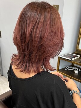 オズ 郡山桑野店(OZ) 黒髪ボブルフネビージュ小顔ワンレン