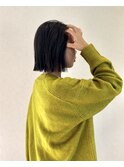 ぱつっとボブ
