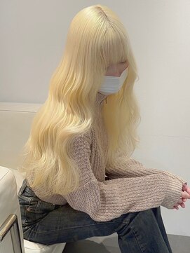 ベレーザ 渋谷(BELEZA) 11611髪質改善金髪ホワイトブロンドマロンベージュストレート