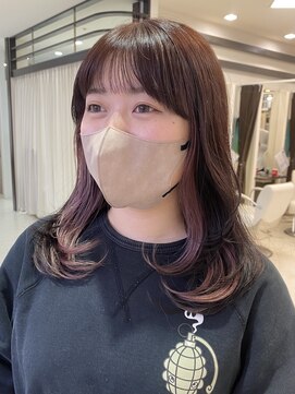 プランタン フォー ヘアー(printemps FOR HAIR) __インナーカラー__ピンクベージュ__春カラー