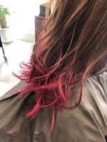 美容室 グリリ(guriri)&nbsp;裾カラー×RED