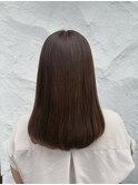 セミロング×艶髪
