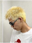 抜きっぱなしブロンド×スパイキーショート！