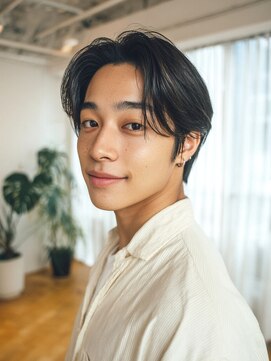 クレビアテン(CreBiA ten_) メンズ/メンズカット/メンズショート/センターパート