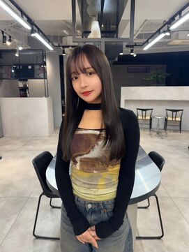 ハオ(hao) 【hao渋谷】グレージュ×ワンカールラフレイヤースタイル