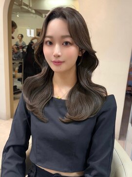 ユニ 表参道(uni) #80/くびれヘア/アプリコットオレンジ/ハイライトカラー/表参道