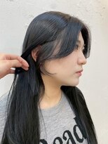 ロミー 本厚木(ROMMY.)&nbsp;20代～50代暗めカラーブルーカラーロング顔まわり前髪カット