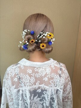 ランリ 金山 名古屋(Ranri) 【艶髪ツインアレンジ】　金山/名古屋/ヘアセット