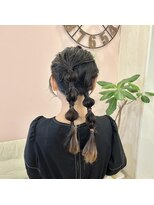 シュガー 仙台宮城野区(&Sugar) お呼ばれヘア～ツイン編みおろしヘア～