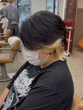 リップス 吉祥寺店 (LIPPS) 簡単オシャレホワイトブロンドインナーカラー