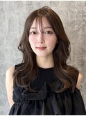 レイヤーカット×ヘーゼルベージュ　【韓国ヘア】