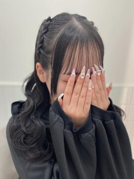 【ヘアメ】編み上げハーフツイン♪_ユウ(大須/栄)