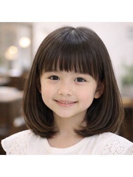 ヘアートランク(hair TRUNK) キッズ・ぱっつん前髪ボブ