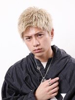 コンフィデンス 新宿3rd(confidence) メンズアップバングベリーショートハイトーンツーブロック