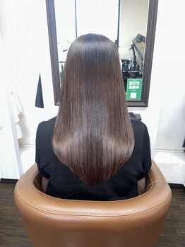 ベルサロンドゥコワフュール(Belle salon de coiffure)の写真/縮毛矯正と髪質改善のハイブリット髪質改善sins酸性ストレートでうねり・広がりを抑えて朝の時間を短縮!!