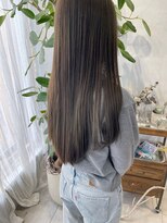 ミント(mint)&nbsp;ハイ透明感オリーブ！ブリーチなしダブルカラー