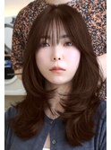 ☆レイヤーカット韓国ヘア小顔前髪顔まわりカット髪質改善銀座☆
