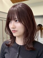 ローレンジウ(LOREN JU)&nbsp;着物ヘア/ダークアッシュ/ミディアムレイヤーカット/名古屋名駅