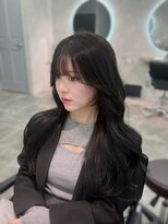ジーニー 千葉(GENiE) 韓国レイヤーカット/顔周り/オリーブベージュ【朝生菜楓】