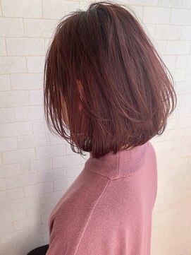 ロンドアリシア 金山(Lond Alexia) 【Lond  Alexia】柴田知亜希　ふわっとボブとコーラルピンク♪