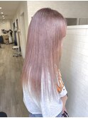 20代人気愛されパールピンク×ハイトーンカラー【四日市】