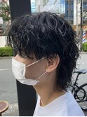 無造作パーマ波巻きパーマ波巻きスパイラルパーマツーブロック
