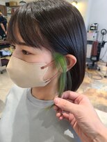 ヘアサロン フラット(hair salon flat) 20代30代♪大人かわいい小顔ショートボブ☆イアリングカラー