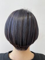 ヘアポジション 大曲飯田店(HAIR Position)&nbsp;白髪ぼかしからの色味も楽しんでのブルーバイオレット