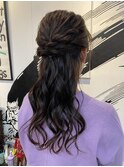 ロングハーフアップ