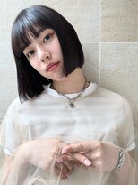 ボブ/切りっぱなしボブ/黒髪ボブ/ミニボブ/前髪/銀座有楽町