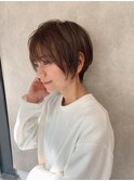 大人ショートボブクビレ20代30代40代前髪あり前髪なし【荒牧】