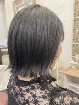 ボタンヘアー 日吉(BoTaN HAIR) 外ハネボブ/ぱっつんボブ/ミニボブ/アッシュブラウン/日吉