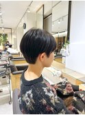 コンパクトショート×ダークカラー