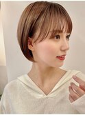 韓国風/インナーカラー/縮毛矯正髪質改善/顔まわり/レイヤー
