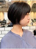 似合わせカット+大人レイヤーショート