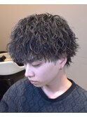 波巻きスパイラルパーマ波巻きパーマツーブロック