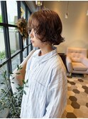丸みボブ/ボブルフ　パーマ【30代/40代/50代】