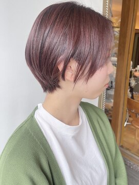 モリオフロムロンドン 原宿本店(morio from London) 【morio原宿】くびれショートボブ　前髪なし　ウザバング