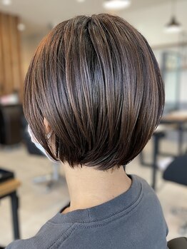 ビューティースペースラルジュヘアー(Beauty Space Large hair)の写真/【乾かすだけでキマるお手軽Style】高い技術力と丁寧なカウンセリングで、あなたに合ったショートをご提案!